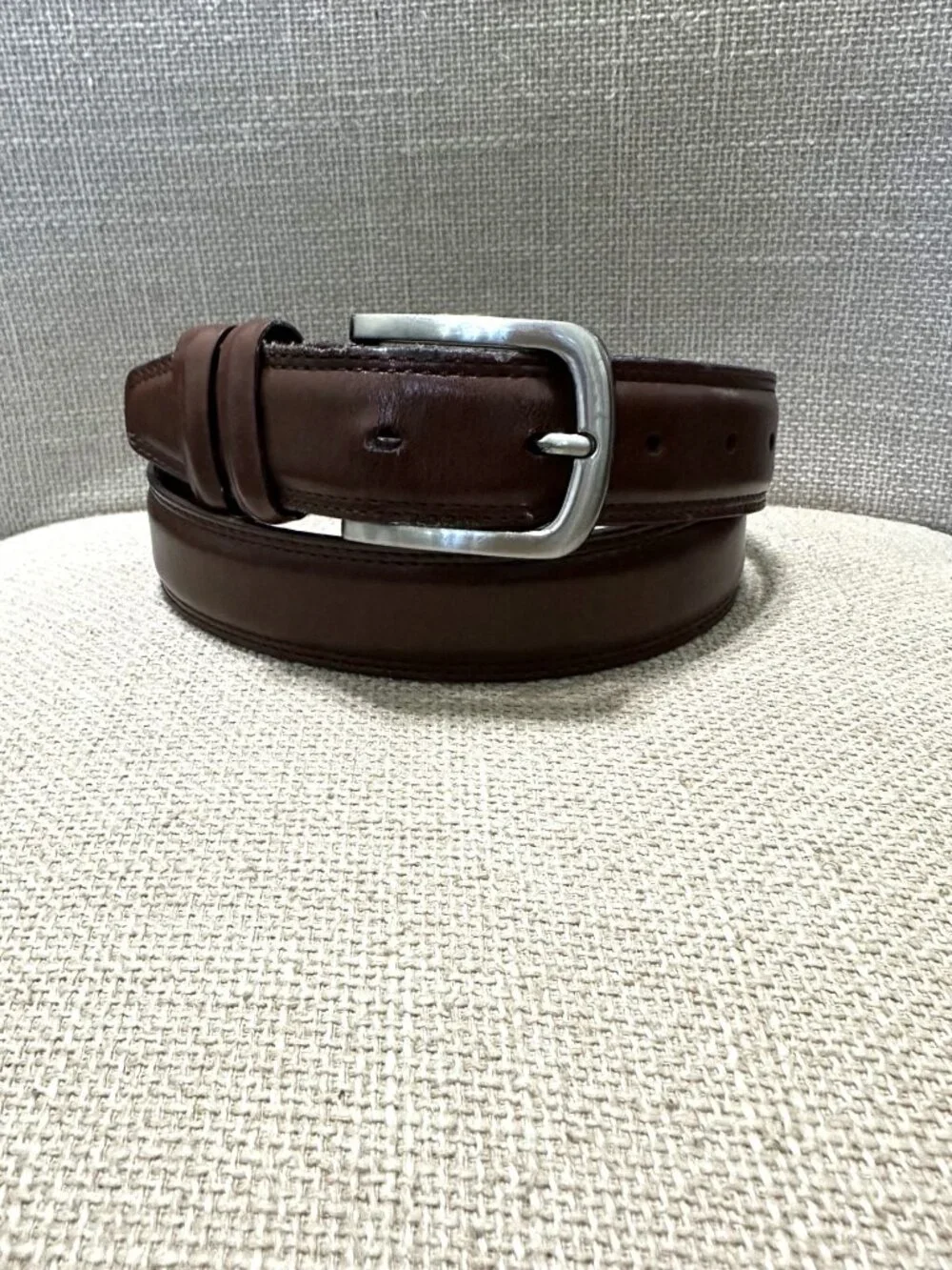 Men's Brown Genuine Leather Belt Size 34